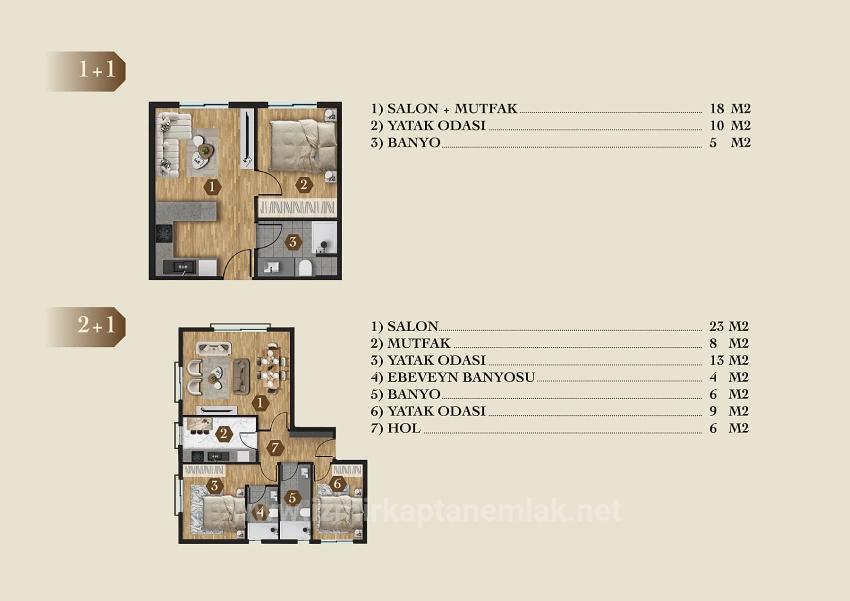 Gelegenheit Für 1+1 / 2+1 Wohnungen Von Der Stiftung Im Viertel Çolak İbrahim Bey, Seferihisar, İzmir.