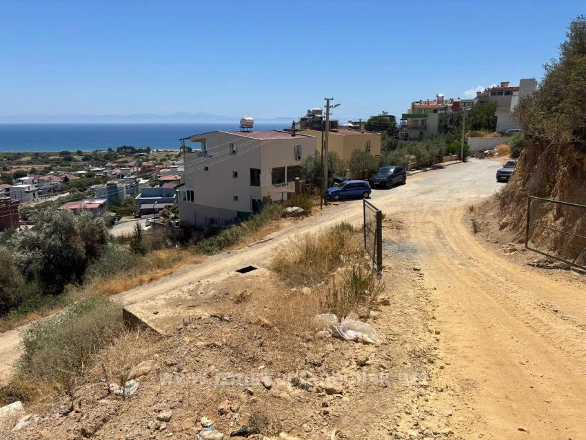 300 M2 Großes Grundstück Mit Meerblick Im Viertel İzmir Seferihisar Atatürk