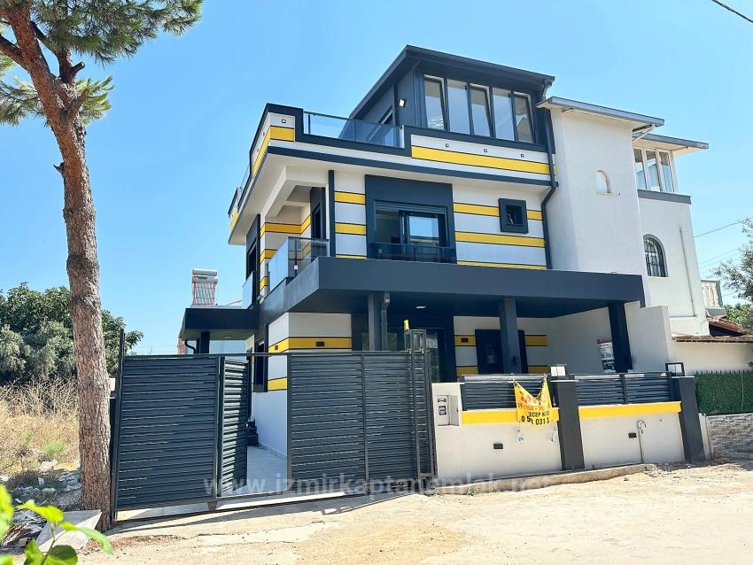 210 M² Große, Unabhängige Luxusgarten-3+1-Villa Zum Verkauf In Seferihisar Doğanbey