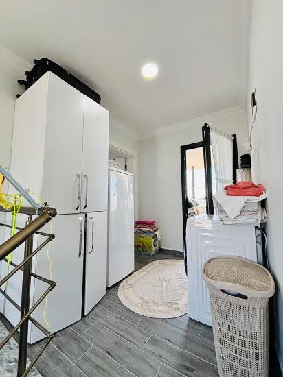In İzmir Seferihisar Payamlı Viertel 400m zum Meer, mit Garten, 3+1, Villa zu verkaufen