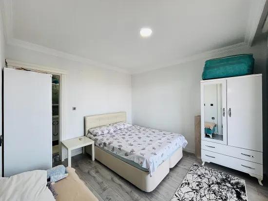 In İzmir Seferihisar Payamlı Viertel 400m zum Meer, mit Garten, 3+1, Villa zu verkaufen