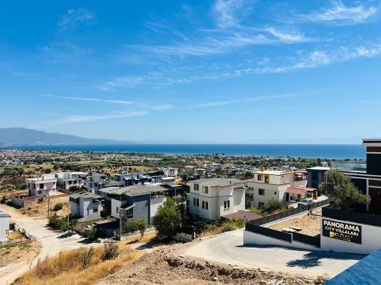 İzmir Seferihisar Im Atatürk-viertel 2+1 Meer mit Aussicht zu verkaufen Villa