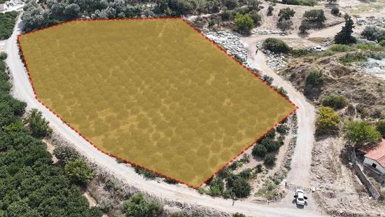 Eckgrundstück Mit Einzelgrundbucheintrag, 9.727 M² Großes Feld Zum Verkauf In Menderes Özdere, 100 M Vom Strand Entfernt