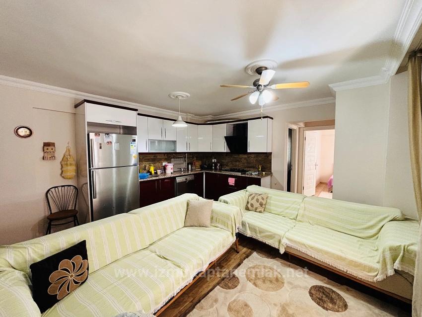 2+1 Ground Floor Apartment With Glass Balcony In A Central Location In Bengiler, Seferihisar, Izmir