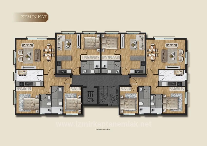 Opportunity For 1+1 / 2+1 Apartments From The Foundation In Çolak İbrahim Bey Neighborhood, Seferihisar, İzmir.