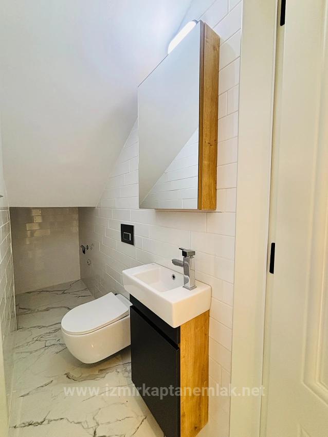 3+2 Ultra Luxury Semi-Detached Villa With Pool For Sale In Kavakdere Neighborhood, Seferihisar, Izmir
