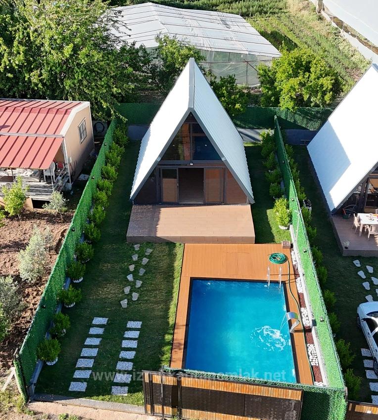 Modern Bungalow With Pool In İzmir Menderes Yeniköy District