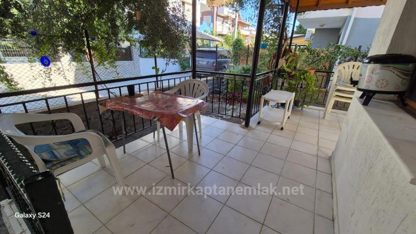 4+1 Villa With Garden For Rent On Havacılar Beach In Doğanbey, Seferihisar