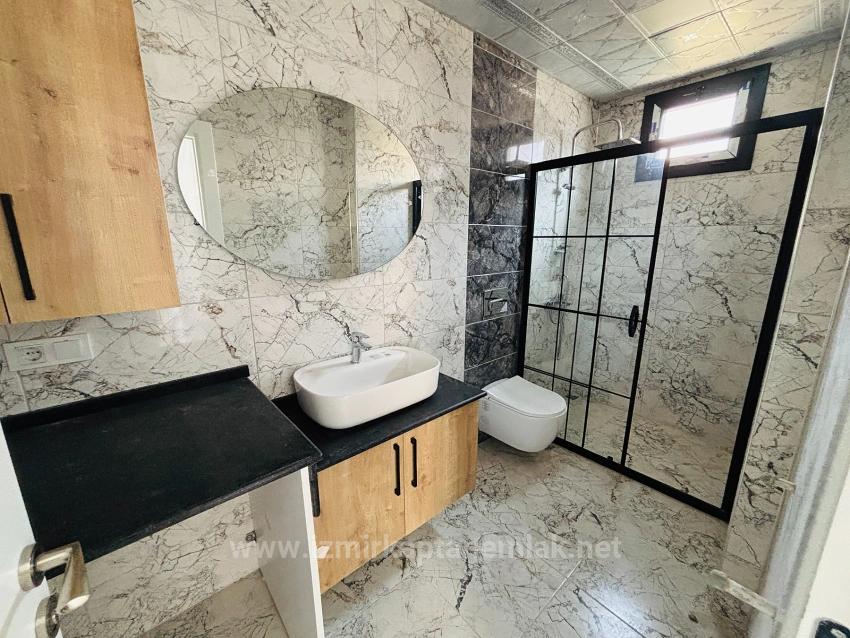 Sea View, Natural Gas Heated, 3+1 Semi-Detached Summer Villa In Akarca, Seferihisar, Izmir