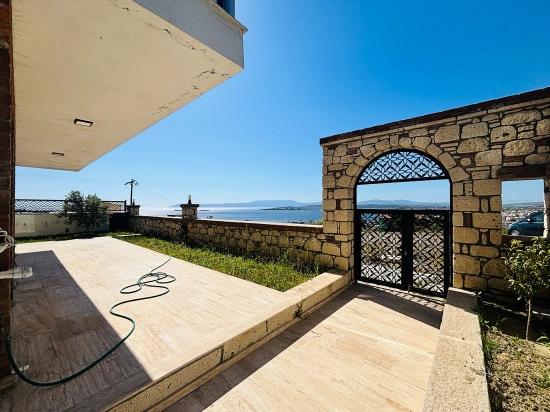 Sea View, 5+1 Detached Triplex Summer Villa With Pool In Akarca, Seferihisar, İzmir