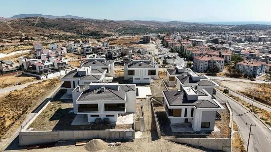 İzmir Seferihisar Sea View Pool Site Inside for sale Duplex Triplex Villa