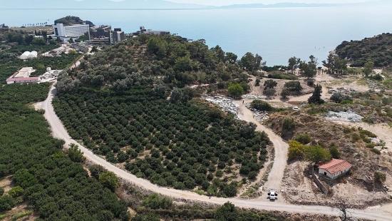 Corner Parcel Single Title Deed 9.727M² Field For Sale In Menderes Özdere, 100M From The Beach