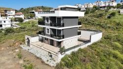 Sea View, 5+1 Detached Triplex Summer Villa With Pool In Akarca, Seferihisar, İzmir