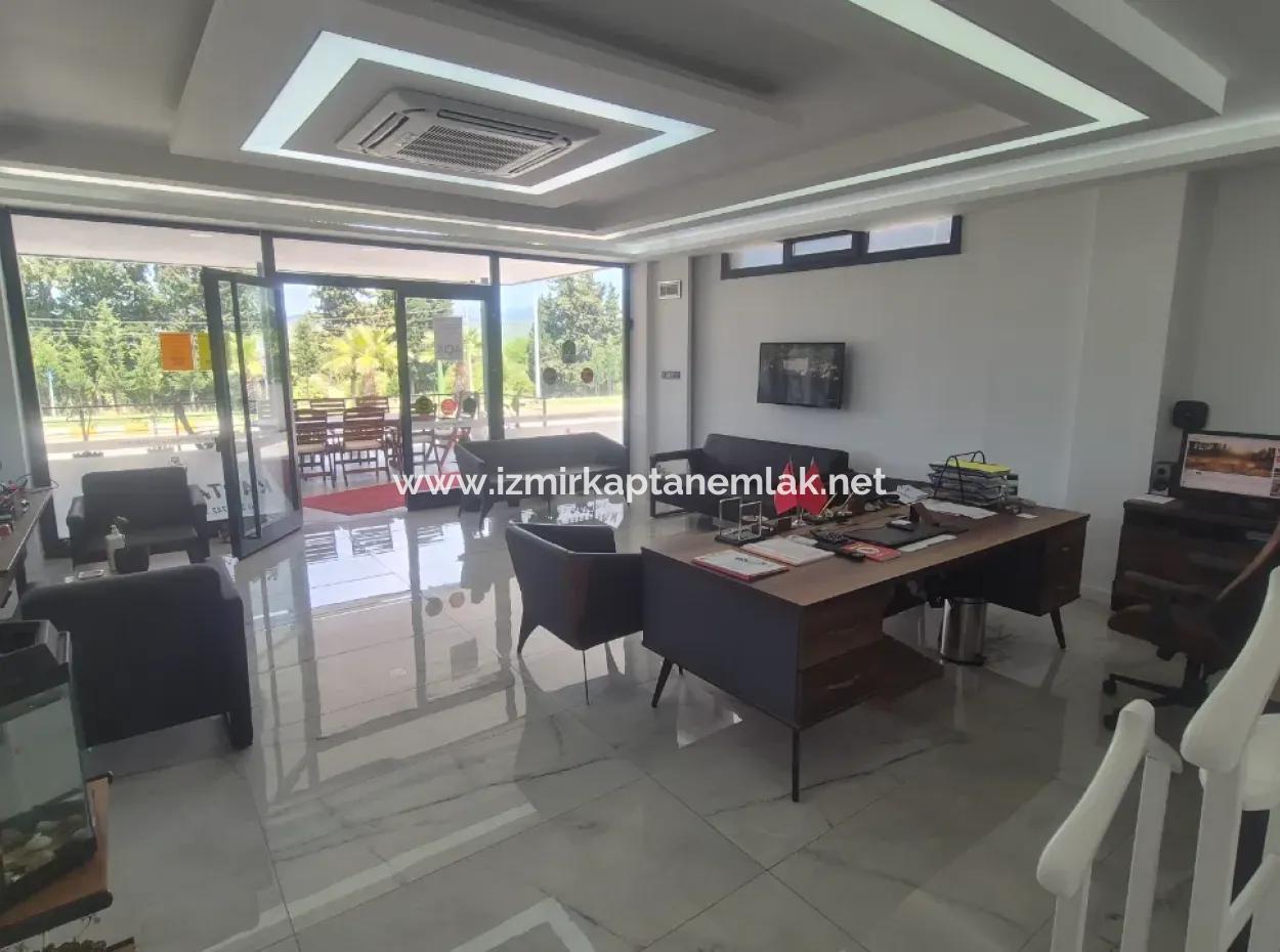 İzmir Seferihisar Kuşadası Yolu Üzeri Deniz Tarafı Dükkan +2+1 Daire Satılık