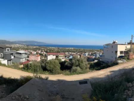 İzmir Seferihisar Doğanbeyde Komple Deniz Ve Doğa Manzaralı İkiz Villalık Arsa