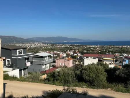 İzmir Seferihisar Doğanbeyde Komple Deniz Ve Doğa Manzaralı İkiz Villalık Arsa