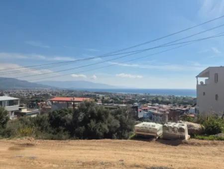 İzmir Seferihisar Doğanbeyde Komple Deniz Ve Doğa Manzaralı İkiz Villalık Arsa