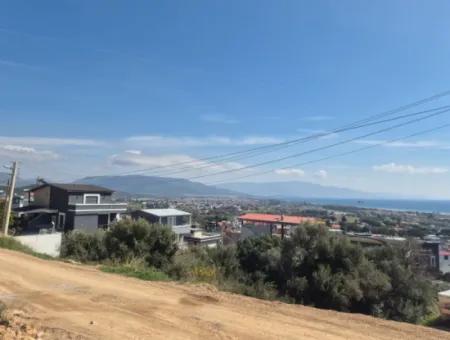 İzmir Seferihisar Doğanbeyde Komple Deniz Ve Doğa Manzaralı İkiz Villalık Arsa