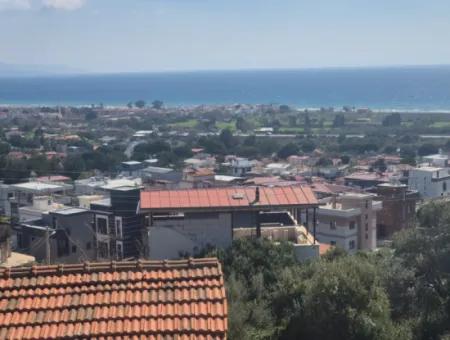 İzmir Seferihisar Doğanbeyde Komple Deniz Ve Doğa Manzaralı İkiz Villalık Arsa