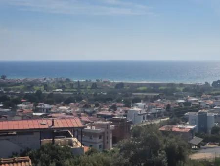 İzmir Seferihisar Doğanbeyde Komple Deniz Ve Doğa Manzaralı İkiz Villalık Arsa