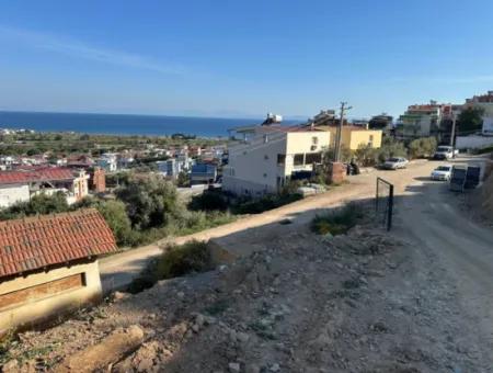 İzmir Seferihisar Doğanbeyde Komple Deniz Ve Doğa Manzaralı İkiz Villalık Arsa
