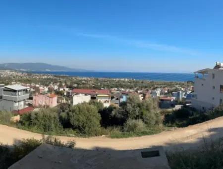 İzmir Seferihisar Doğanbeyde Komple Deniz Ve Doğa Manzaralı İkiz Villalık Arsa