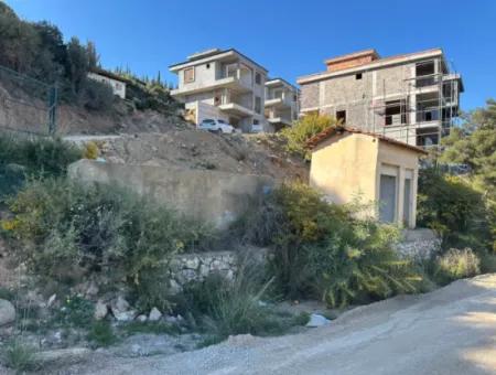 İzmir Seferihisar Doğanbeyde Komple Deniz Ve Doğa Manzaralı İkiz Villalık Arsa